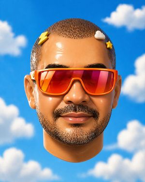 Surreal Floating Head With Censor Block – GPT Image 2 prompt by Freddy Montes