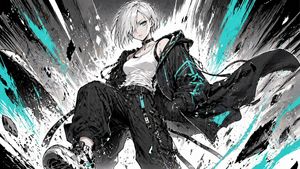 Cyber Streetwear Manga Splash Art – GPT Image 2 prompt by Diseño 4.0
