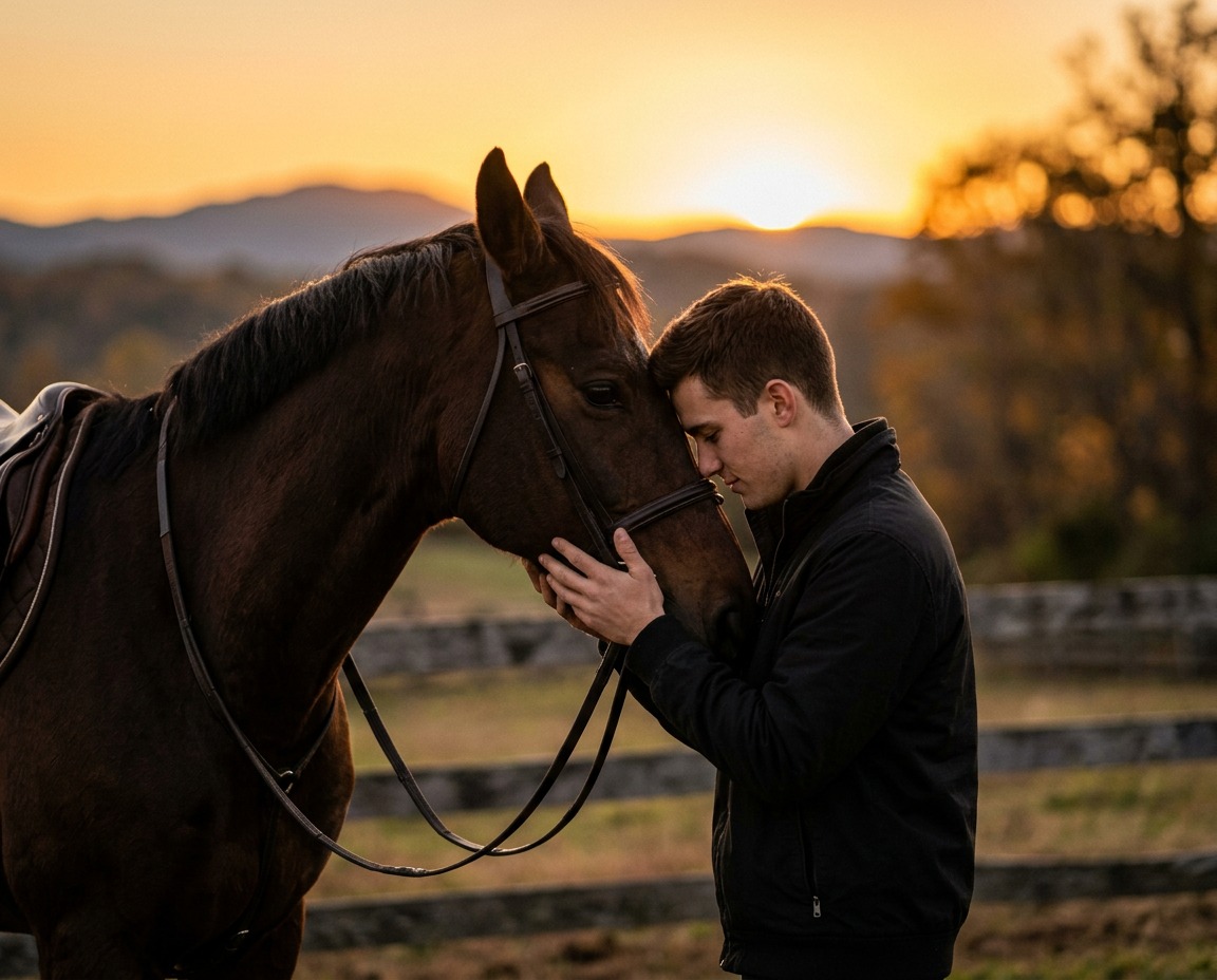 Luxury Sunset Equestrian Portrait example 2