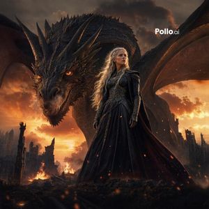 Dragon Queen at Burning Sunset – GPT Image 2 prompt by Saad AI