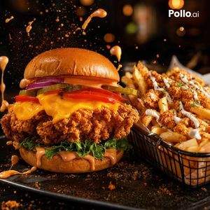 Cinematic Fried Chicken Burger Ad – GPT Image 2 prompt by Saad AI