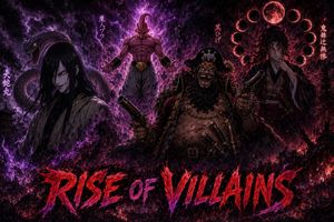 Dark Anime Villains Crossover Poster – GPT Image 2 prompt by AIHubmix