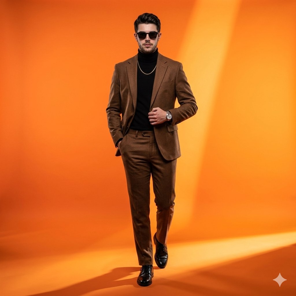Sample output image for High-Fashion Gradient Studio Portrait