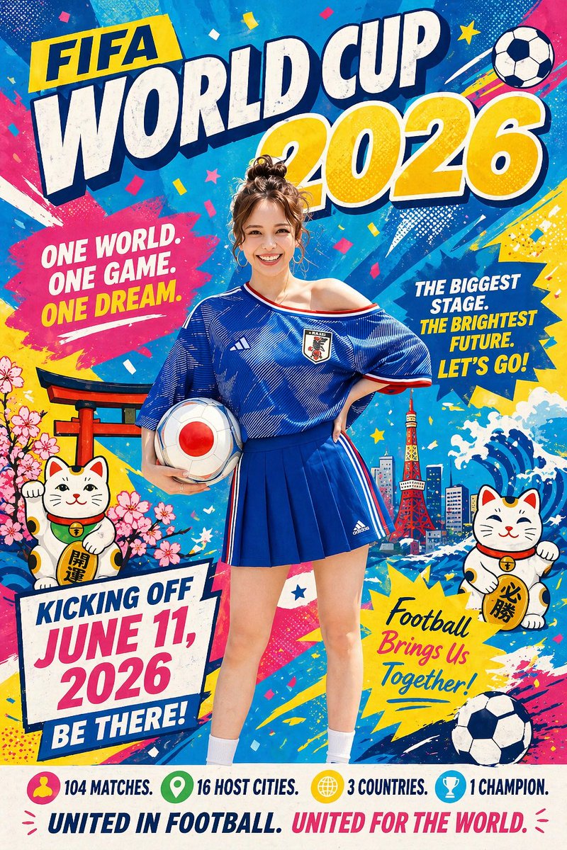 Minimalist World Cup poster