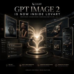 Luxury AI Campaign Launch Poster