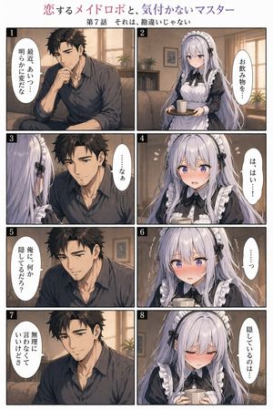 Romance Manga Page in a Living Room