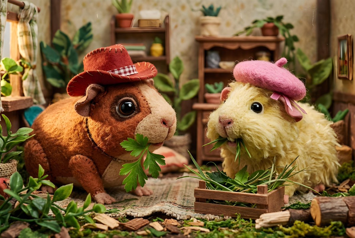 Sample output image for Guinea Pigs with Fashion Accessories