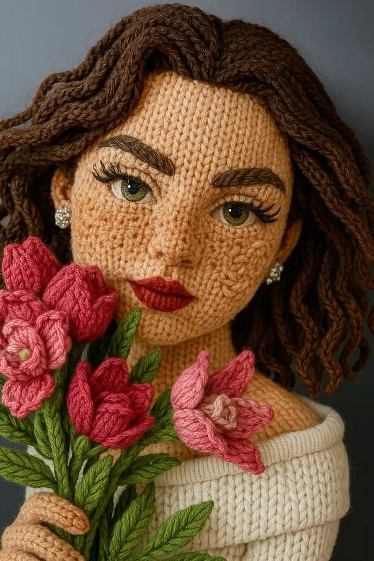 Sample output image for Hyper-Realistic Crochet Doll Transformation