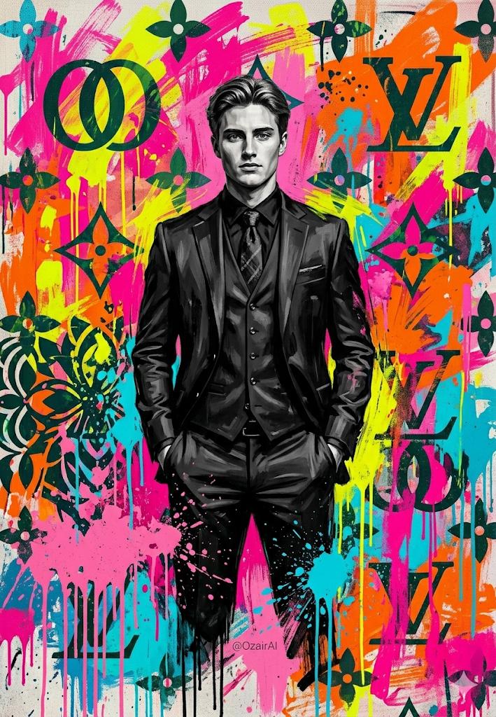 Sample output image for Pop-Art Graffiti Portrait