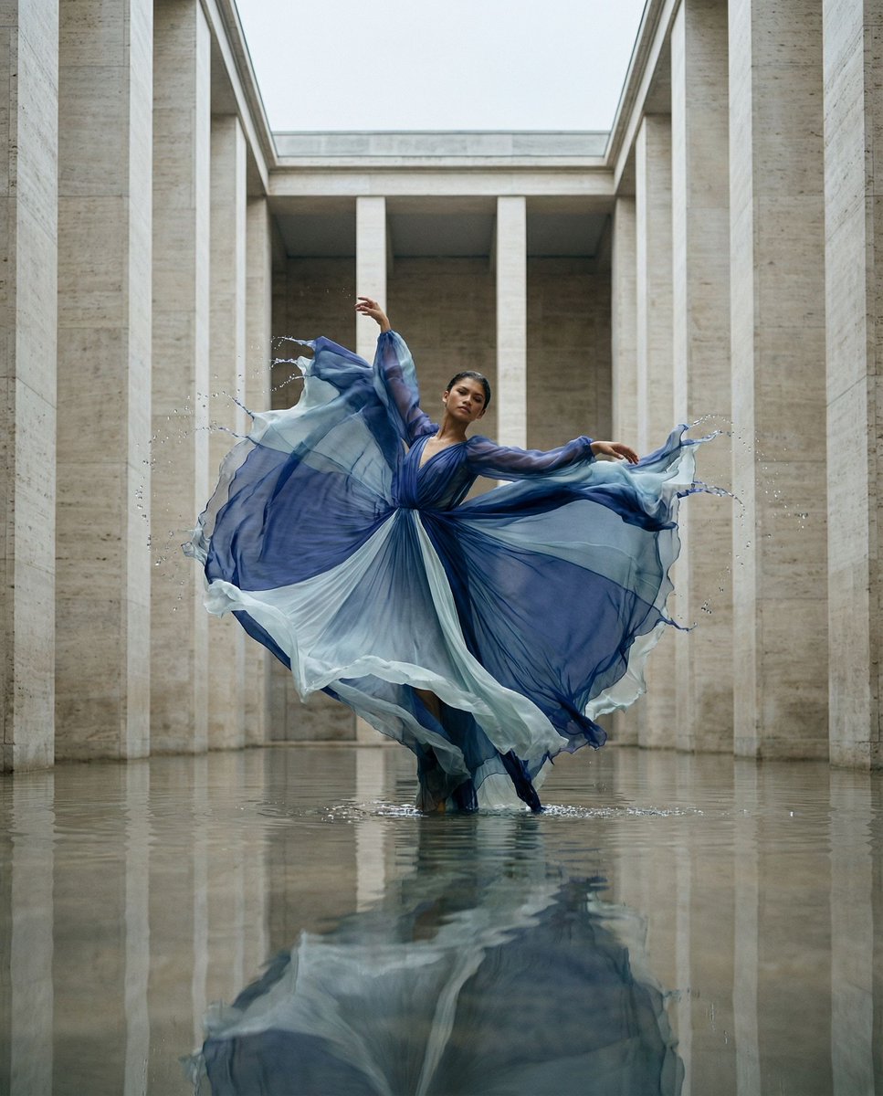 Sample output image for Cinematic Symmetrical Motion Portrait