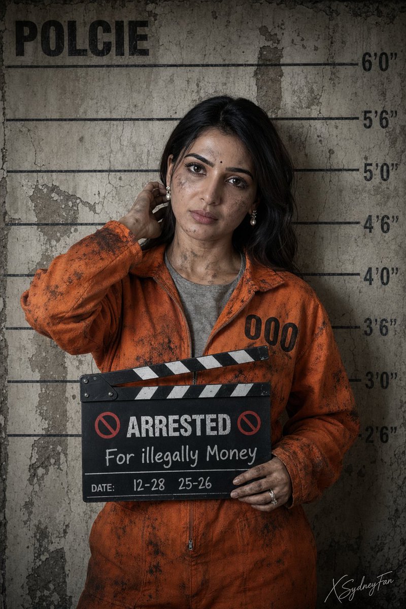 Gritty Prison Mugshot Portrait example 4