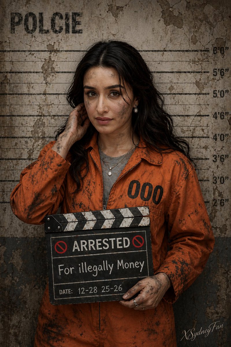 Gritty Prison Mugshot Portrait example 2