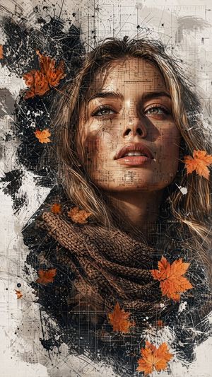 Deconstructed High-Fashion Collage Portrait
