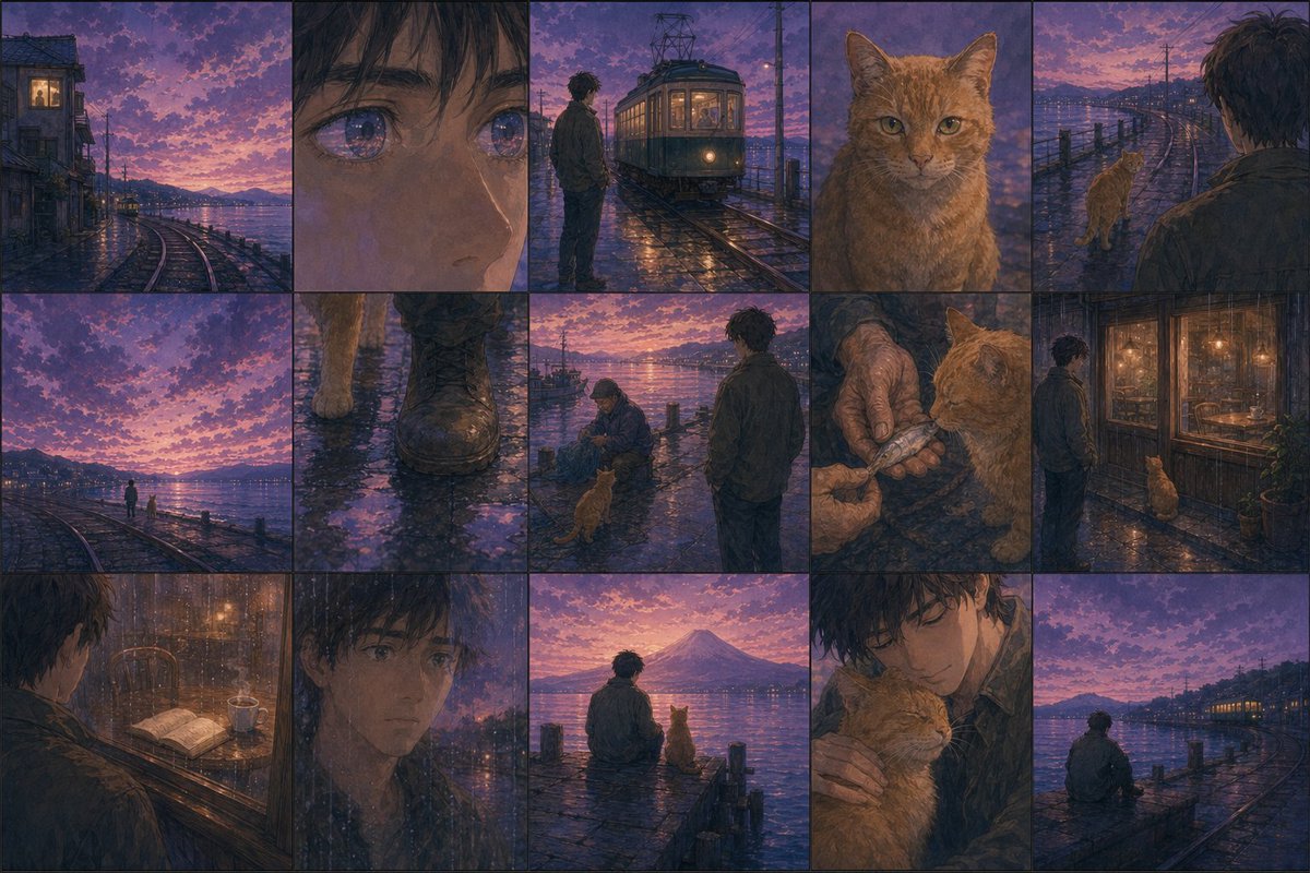Haruki Murakami Style Comic Prompt