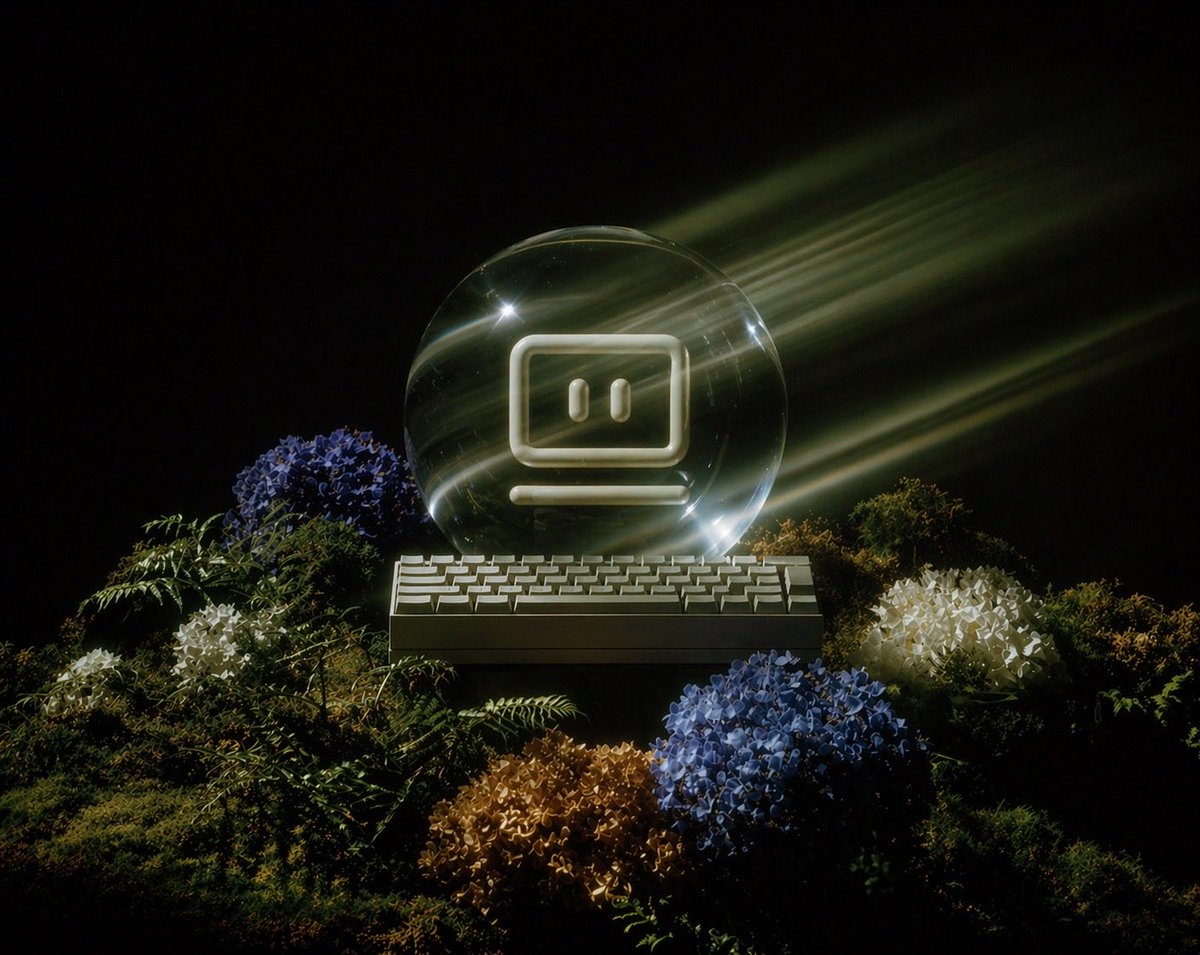 Glass AI Orb in a Garden example 2