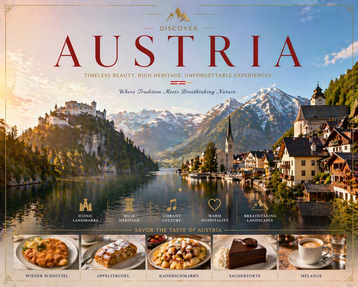 Luxury Austria Travel Poster