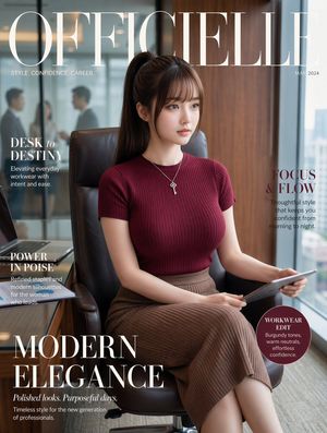 Office Fashion Magazine Cover