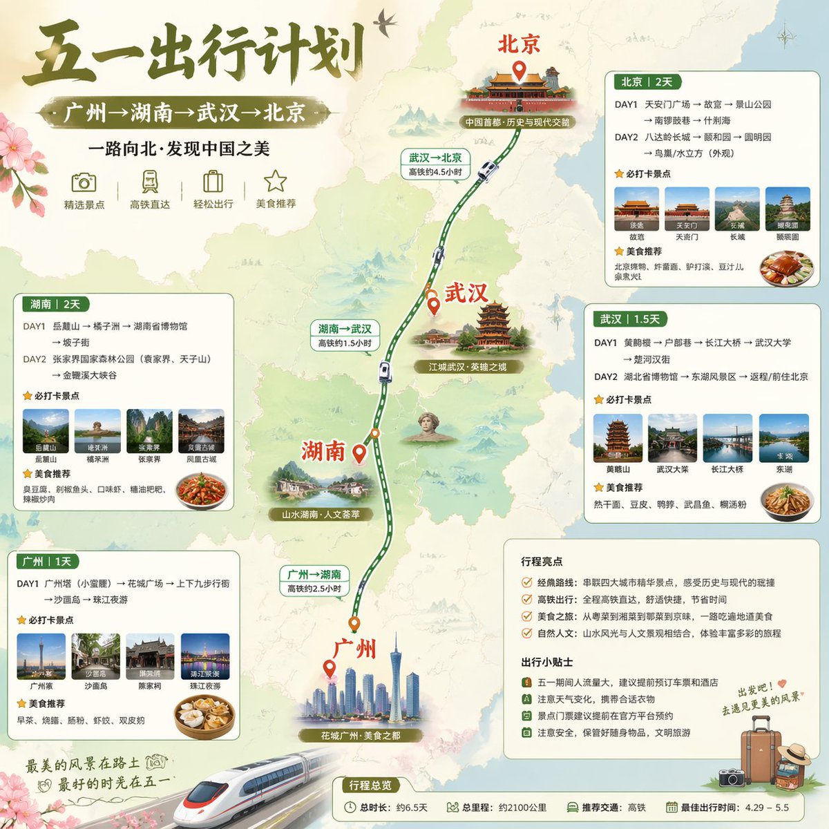 China May Day Rail Travel Infographic