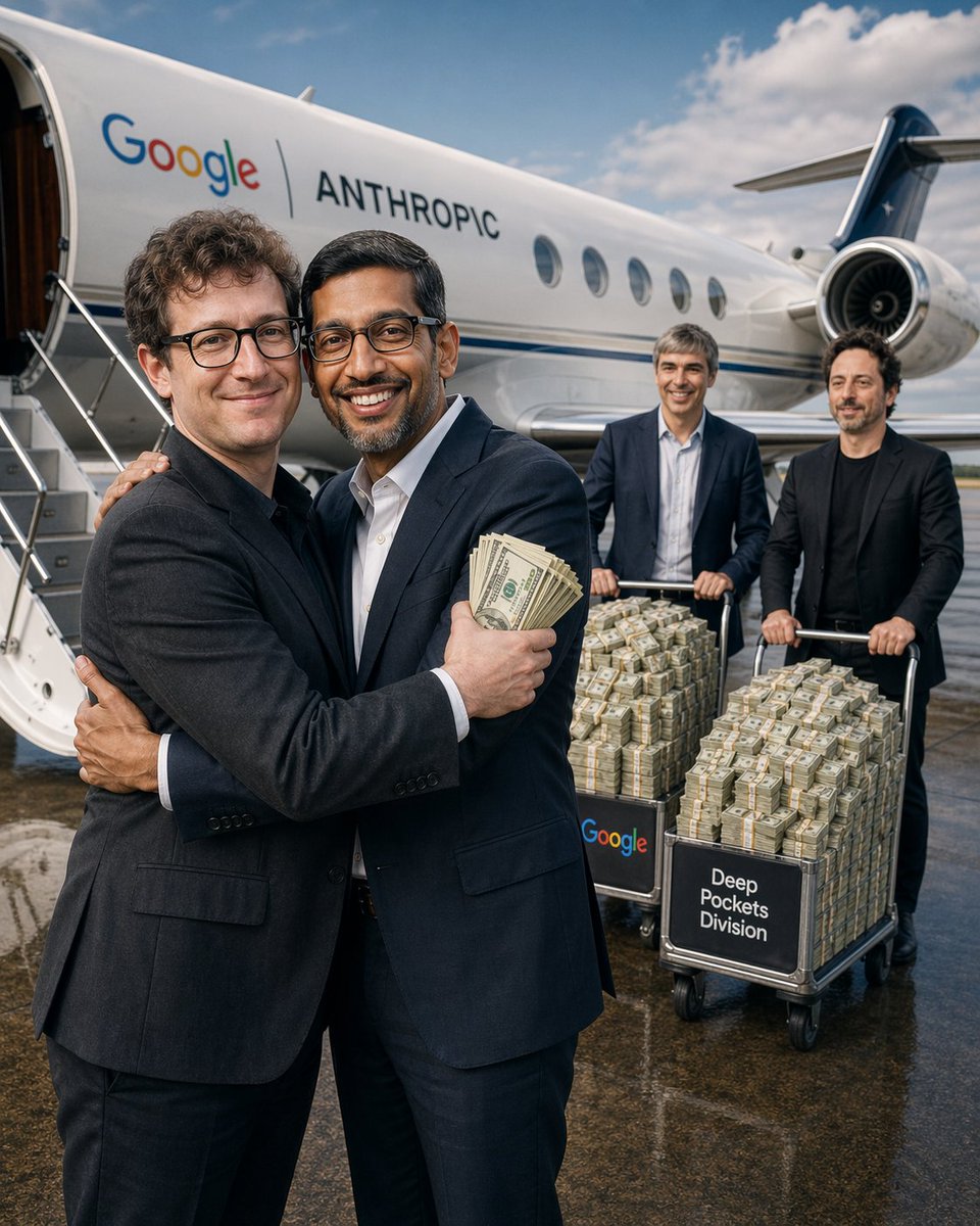 Satirical Tech Money Jet Photo output