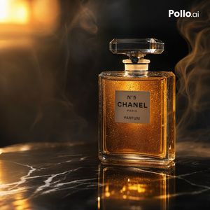 Luxury Amber Perfume Ad