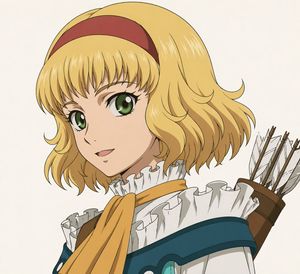 Anime Archer Portrait with Censored Face