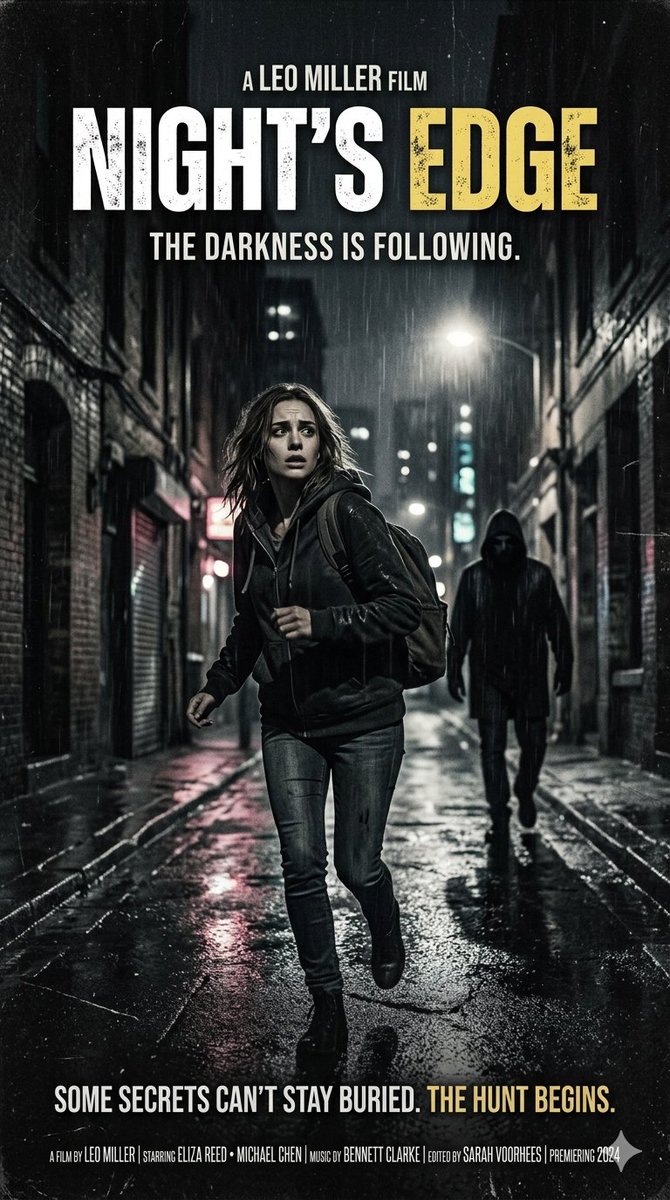 Sample output image for Neo-noir psychological thriller movie poster
