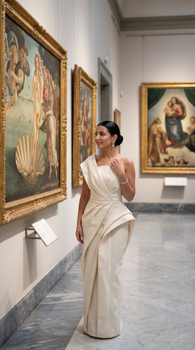 Sample output image for Museum High Fashion Editorial