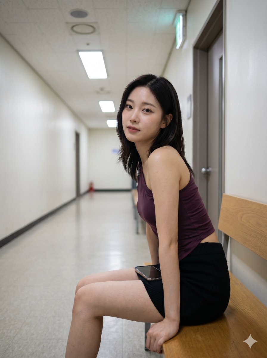 Sample output image for K-pop Aesthetic Rehearsal Portrait