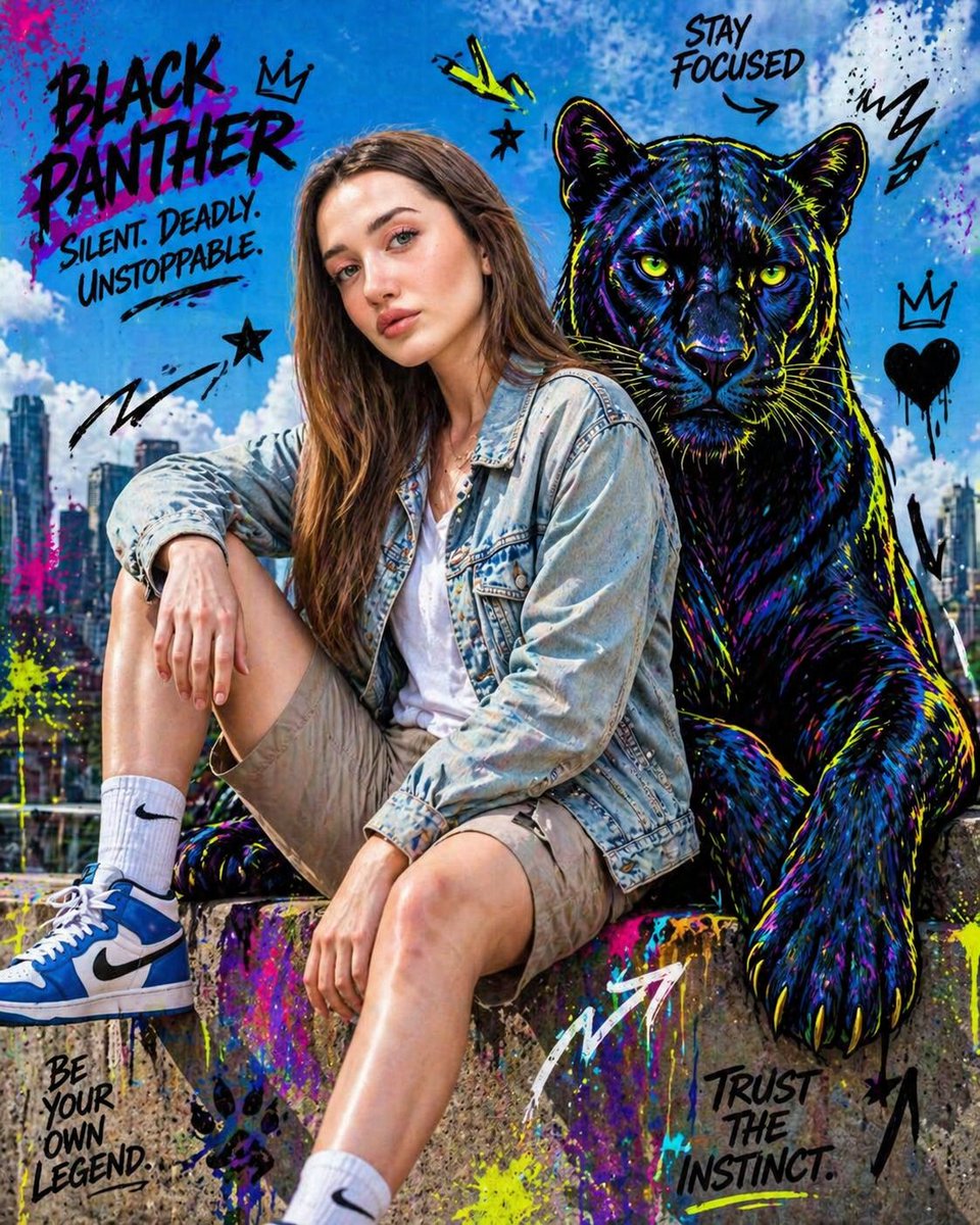 Mixed-Media Editorial Shot with Cartoon Character example 3