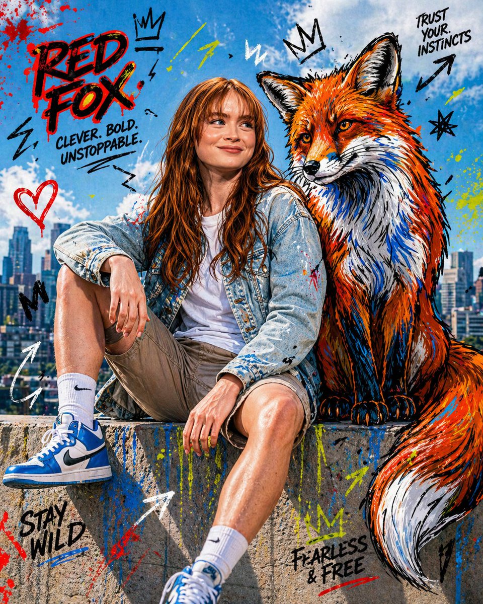 Mixed-Media Editorial Shot with Cartoon Character example 2
