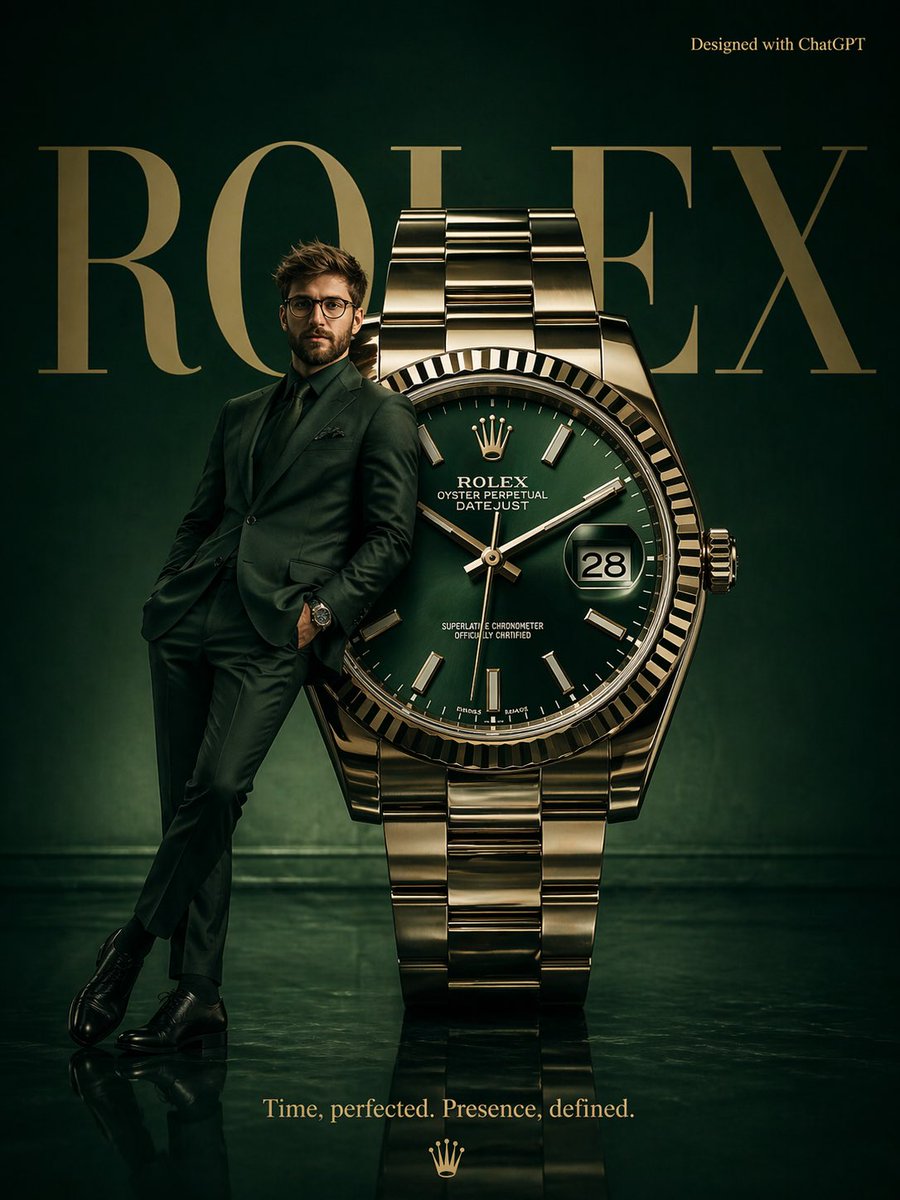 Surrealist Rolex Advertisement Poster