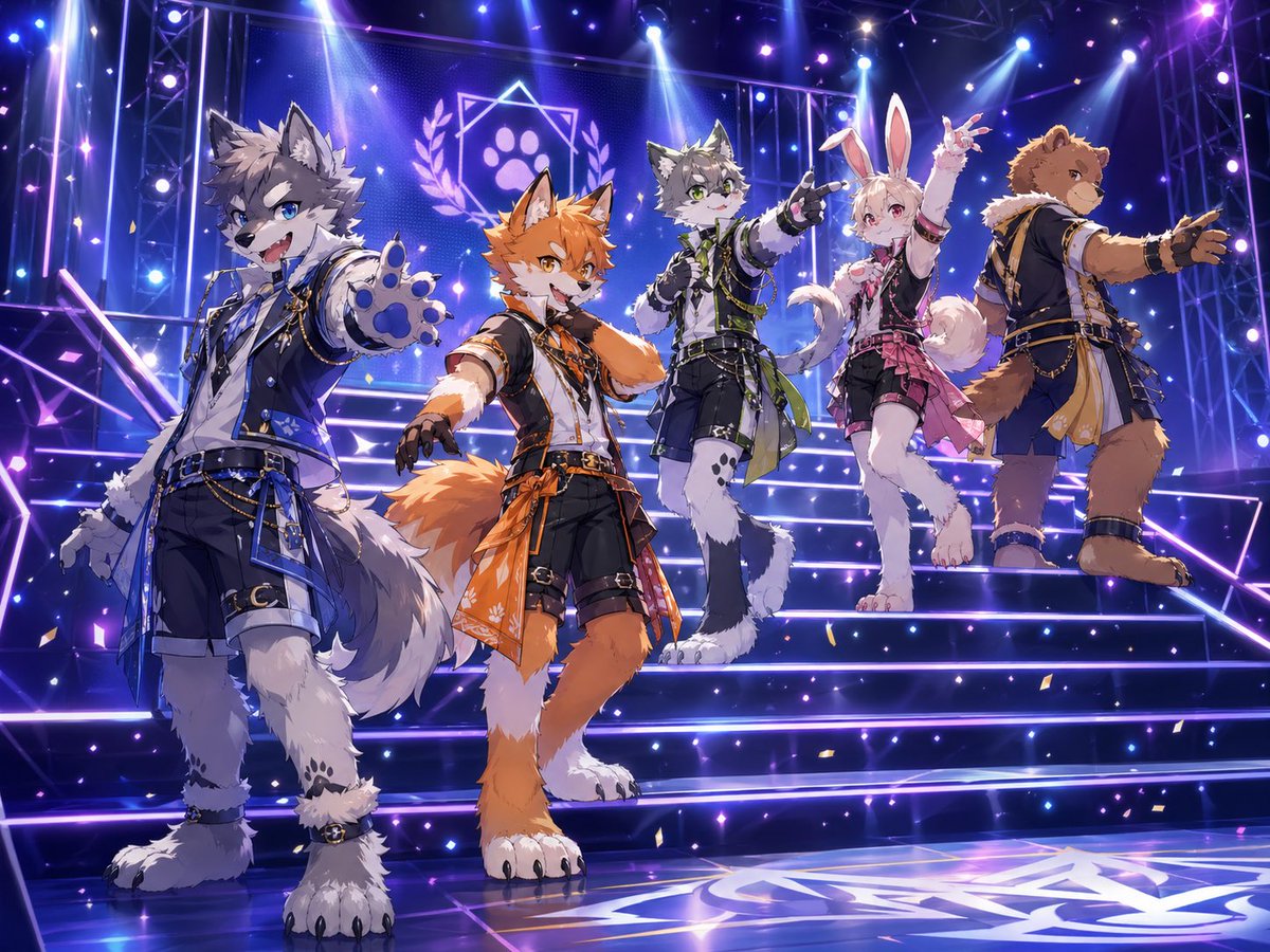 Anthro Idol Group Concert Poster