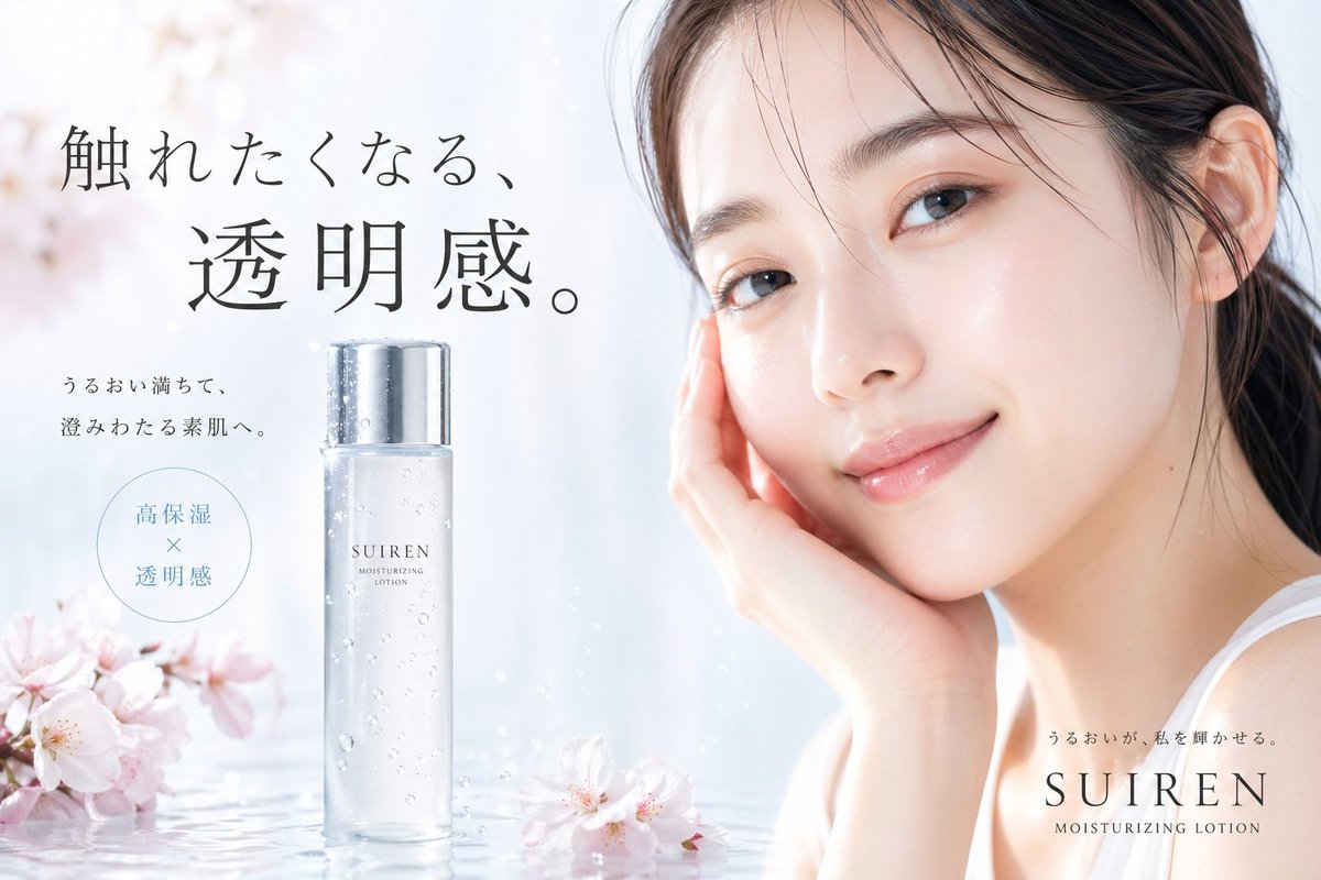 Japanese Skincare Lotion Ad
