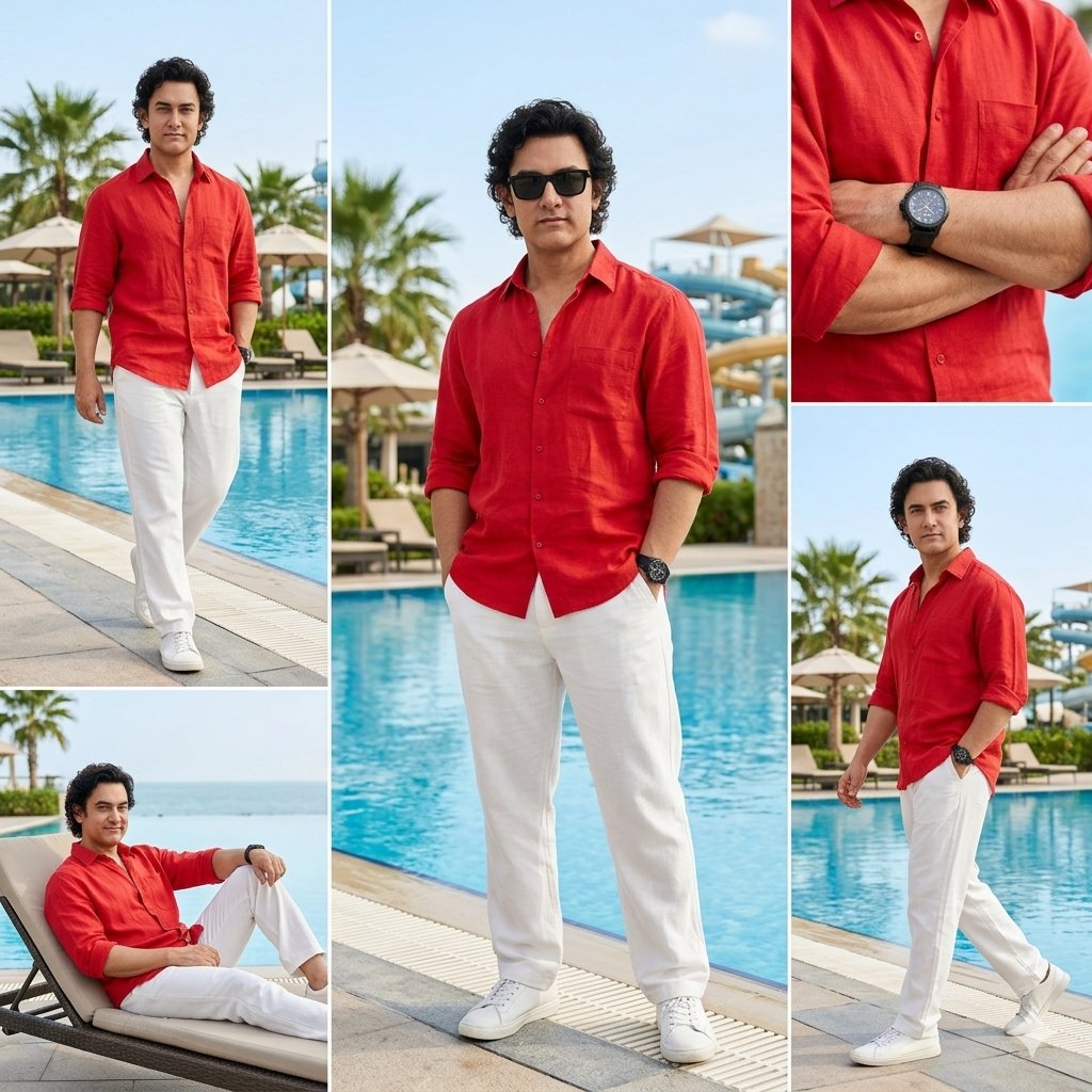 Sample output image for Luxury Resort Fashion Collage