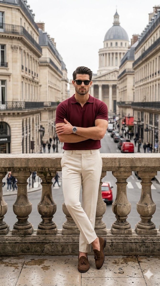 Sample output image for Sophisticated Smart-Casual Menswear Portrait