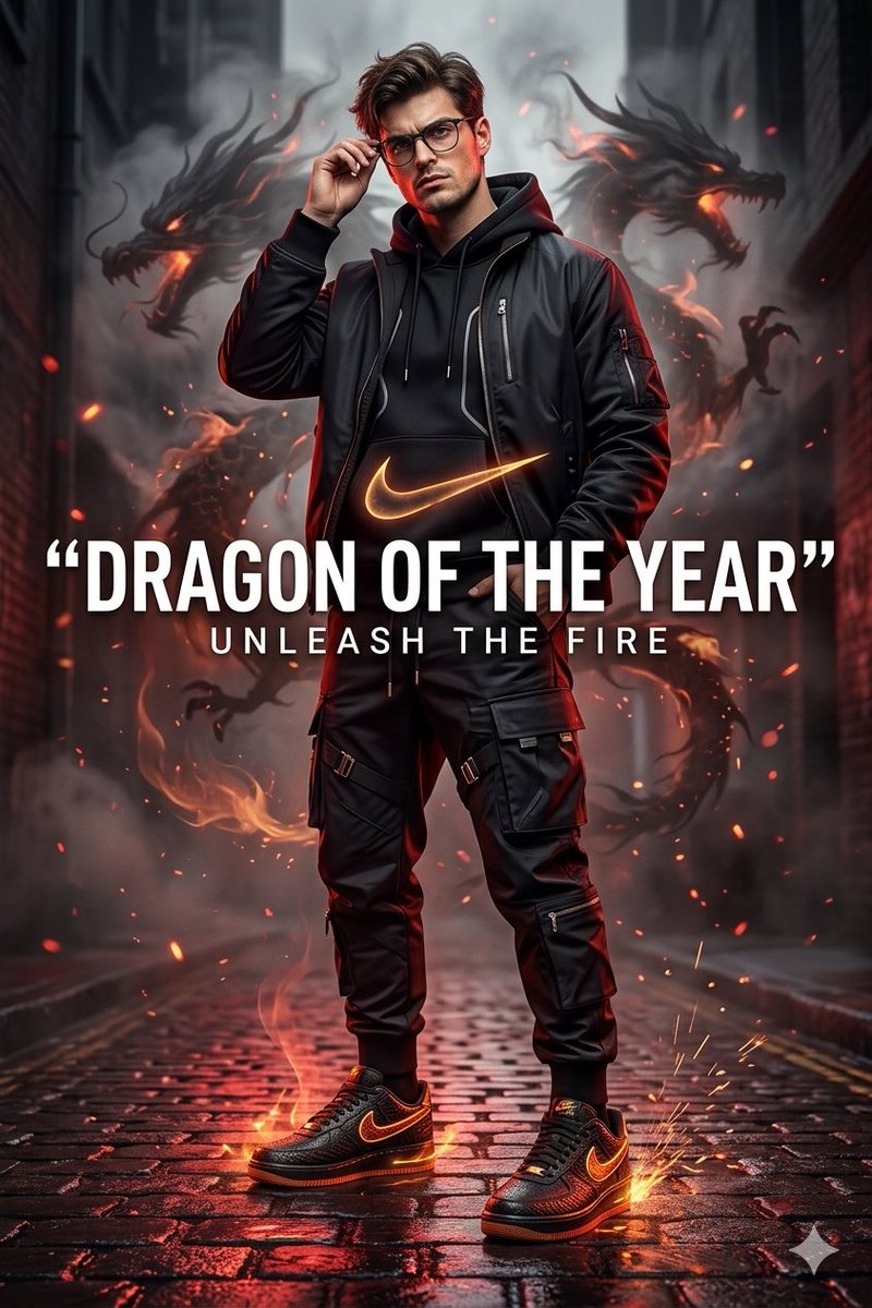 Sample output image for Nike Dragon of the Year Campaign