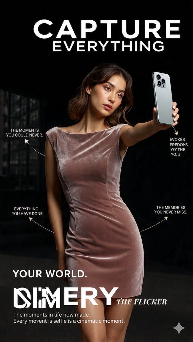 Sample output image for Cinematic velvet fashion advertisement