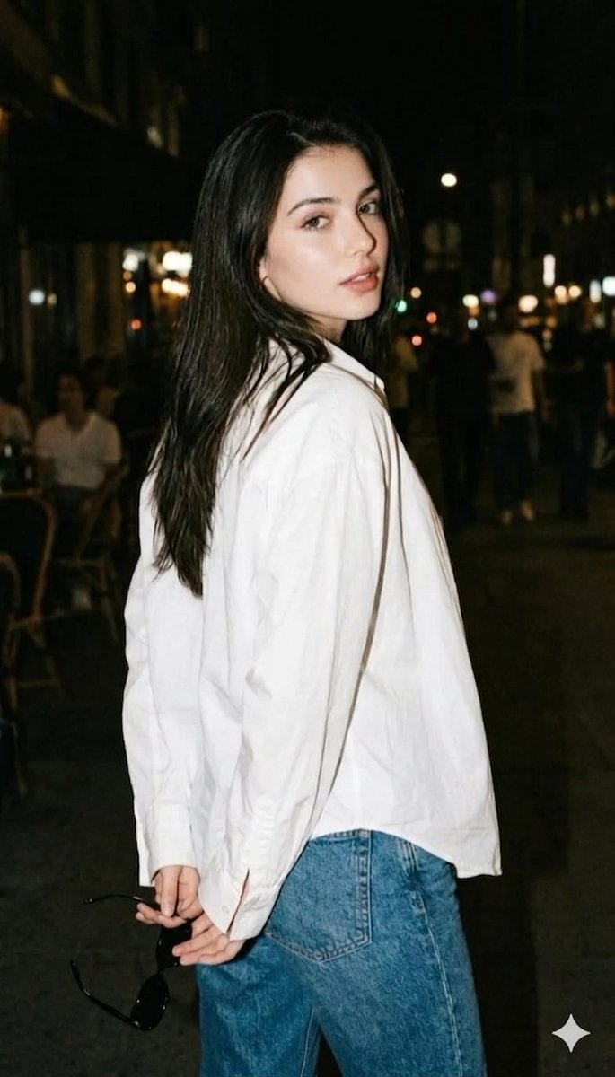 Sample output image for Night street photography portrait