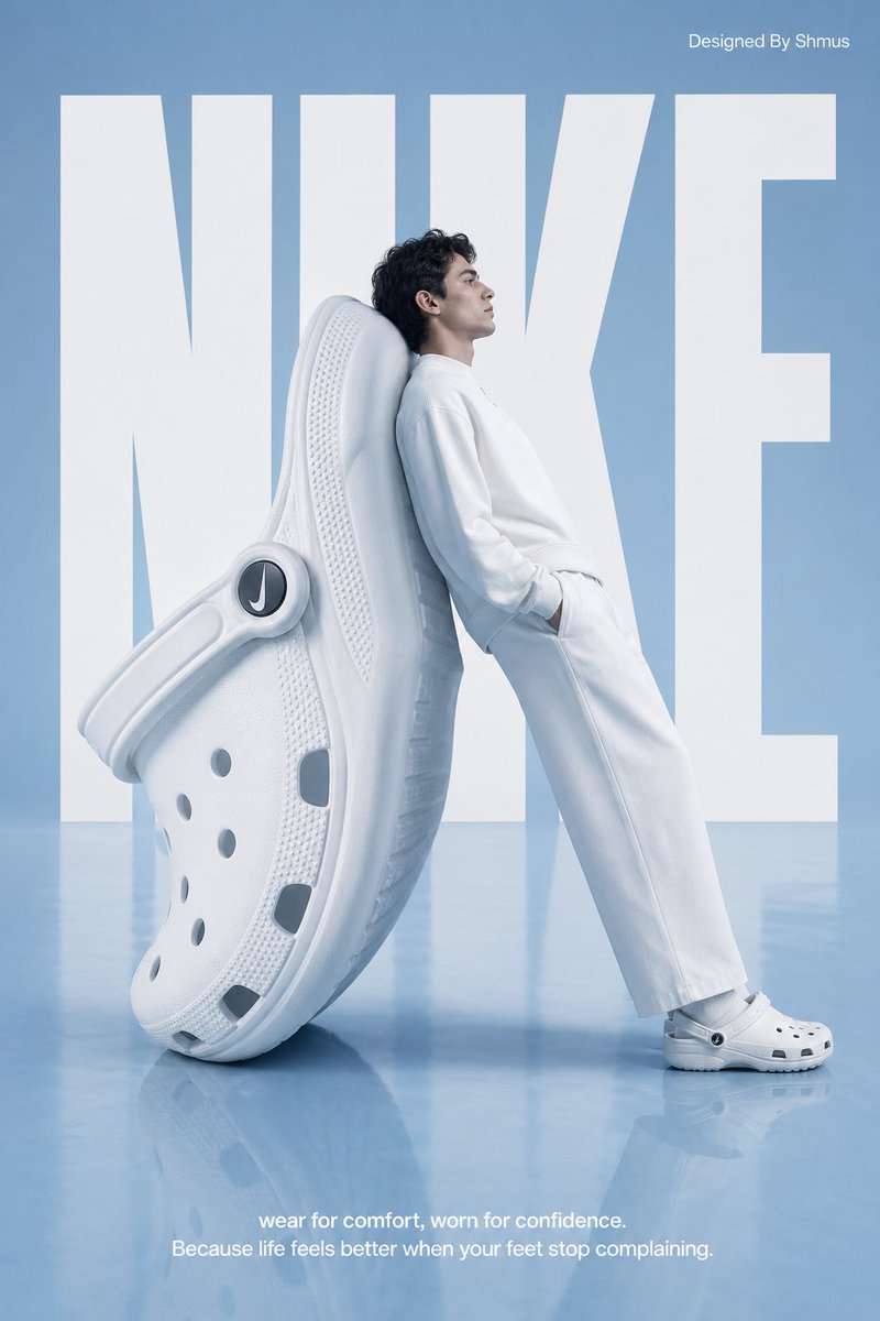 Surrealist Nike Clog Advertisement
