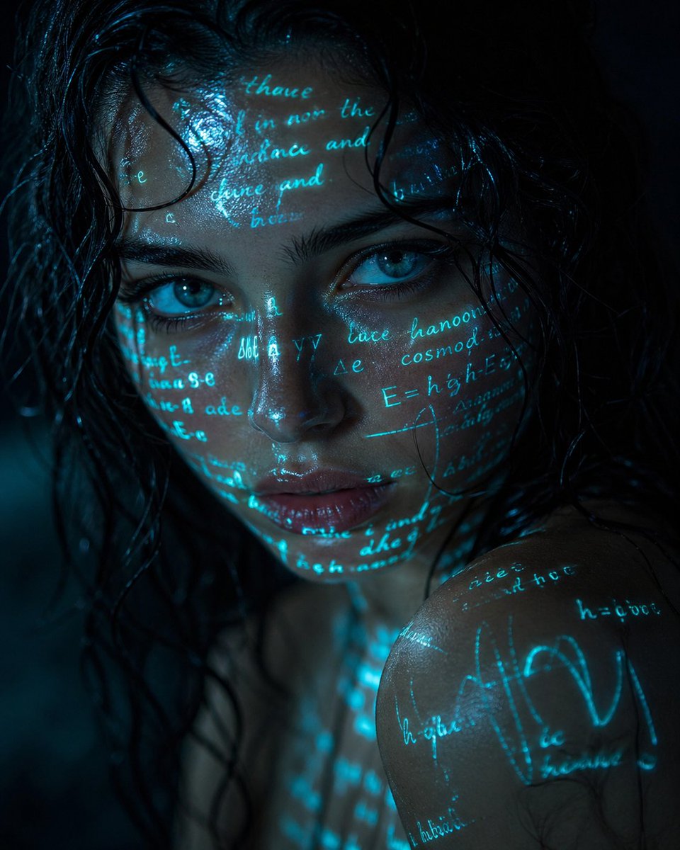 Social Media Post - Cyber-Poetry Portrait Photography generated image example