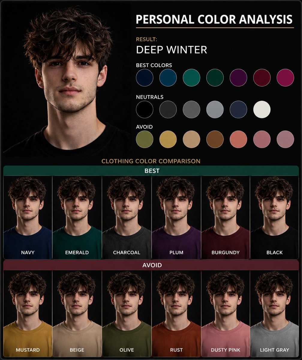 Infographic / Edu Visual - Personal Color Analysis Graphic Generator generated image example