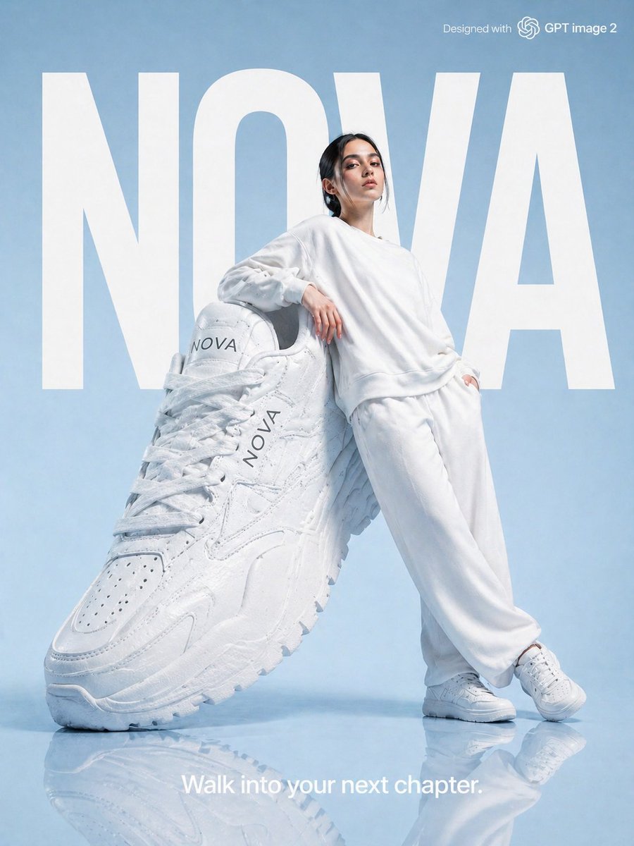 High-Fashion Brand Advertising Layout