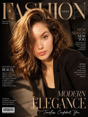 Vogue Style Fashion Magazine Cover