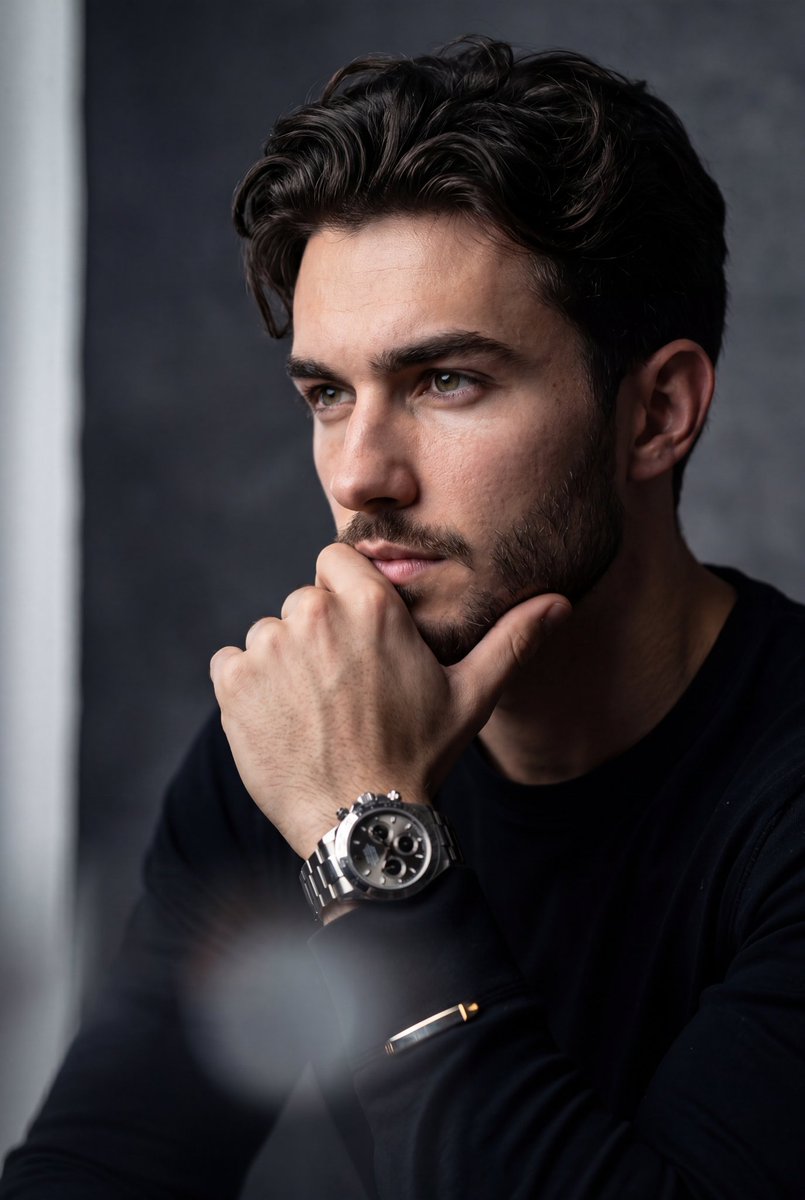 Profile / Avatar - Hyper-Realistic Stoic Portrait generated image example