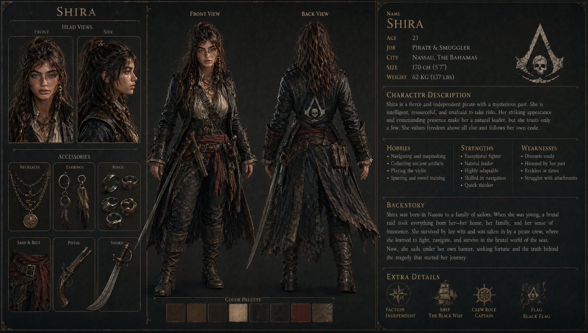 3D Character Sheet