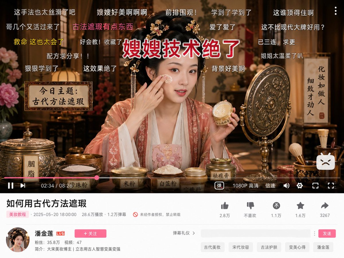 YouTube Thumbnail - Anachronistic Beauty Tutorial - Image 1