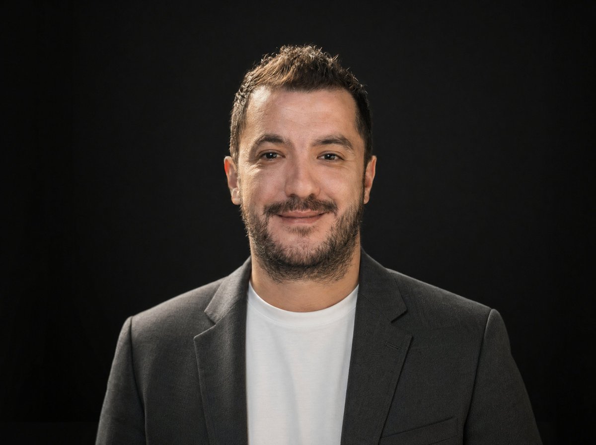 Profile / Avatar - Professional Dark-Background LinkedIn Portrait generated image example