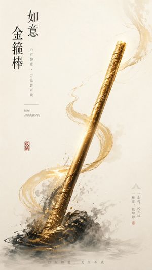 New Chinese Golden Staff Poster