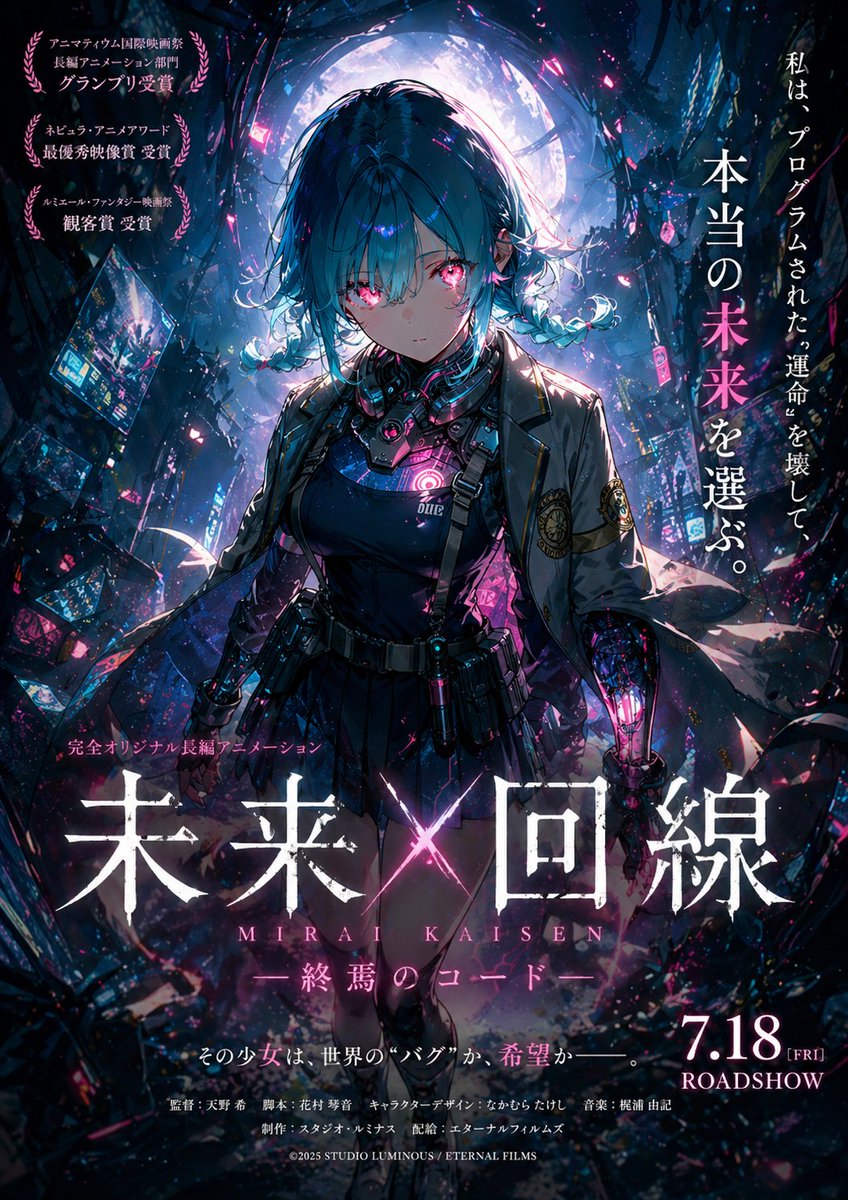 Cyberpunk Anime Movie Poster