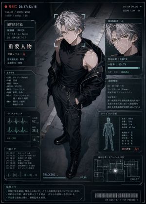 Cyberpunk Character Status Screen